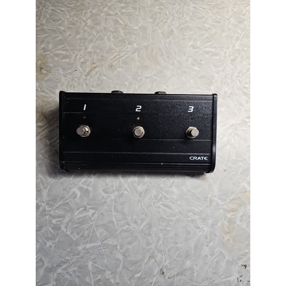 Crate 3-Button Metal Footswitch GFX Series - Red & Amber LEDs - Box Only